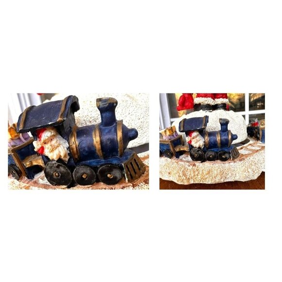 VTG Musical Bear with Train Wind Up Christmas Holiday Collection Santa N… - Picture 7 of 12